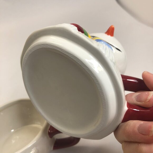 Oneida SnowMates Tea for One Hand Painted Teapot & Cup New Open Box - Picture 9 of 14